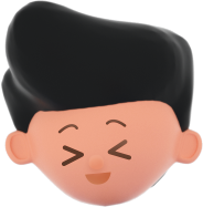 3D Simple Young Happy Boy Head