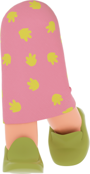 3D People Woman Body Skirt